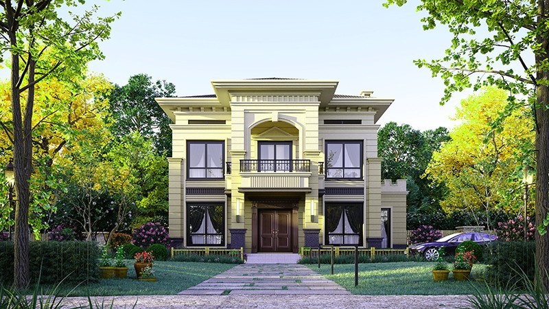 荣县中式合院住宅，开放庭院与邻里乡亲更亲近